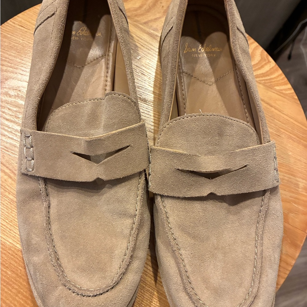 Sam Edelman Light Brown Suede Loafers